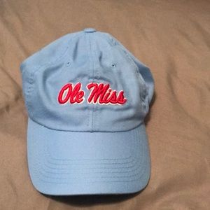 Baby blue Ole Miss hat